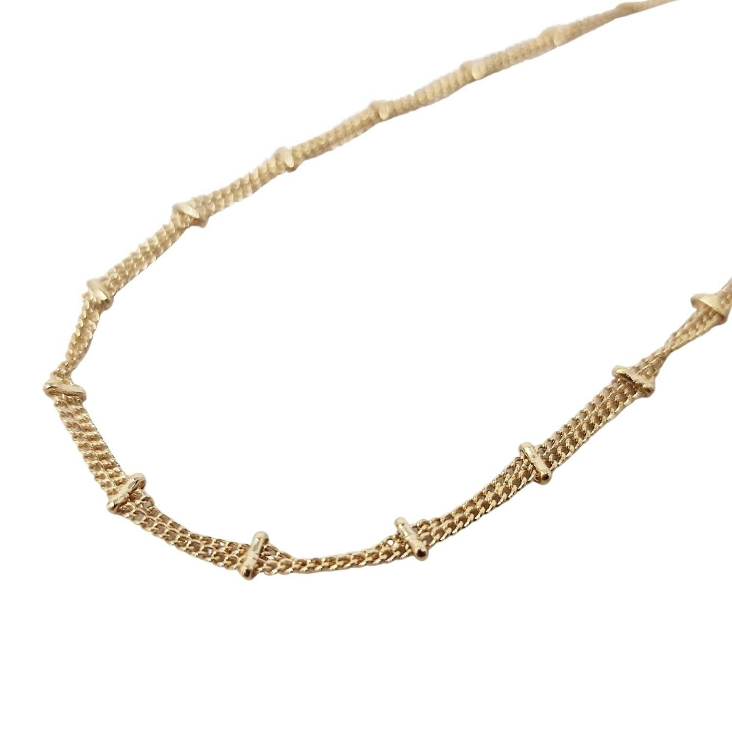 Harfi Gold 18Ct Vermeil Double Chain Necklace