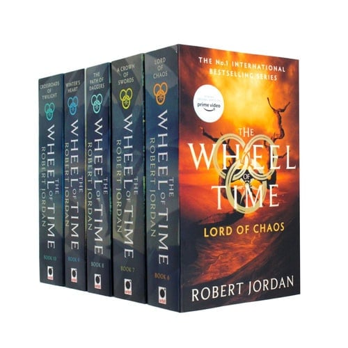 Orbit Men's Dark/White Robert Jordan The Wheel Of Time Collection 5 Books Set Series 2 Book 6 To 10