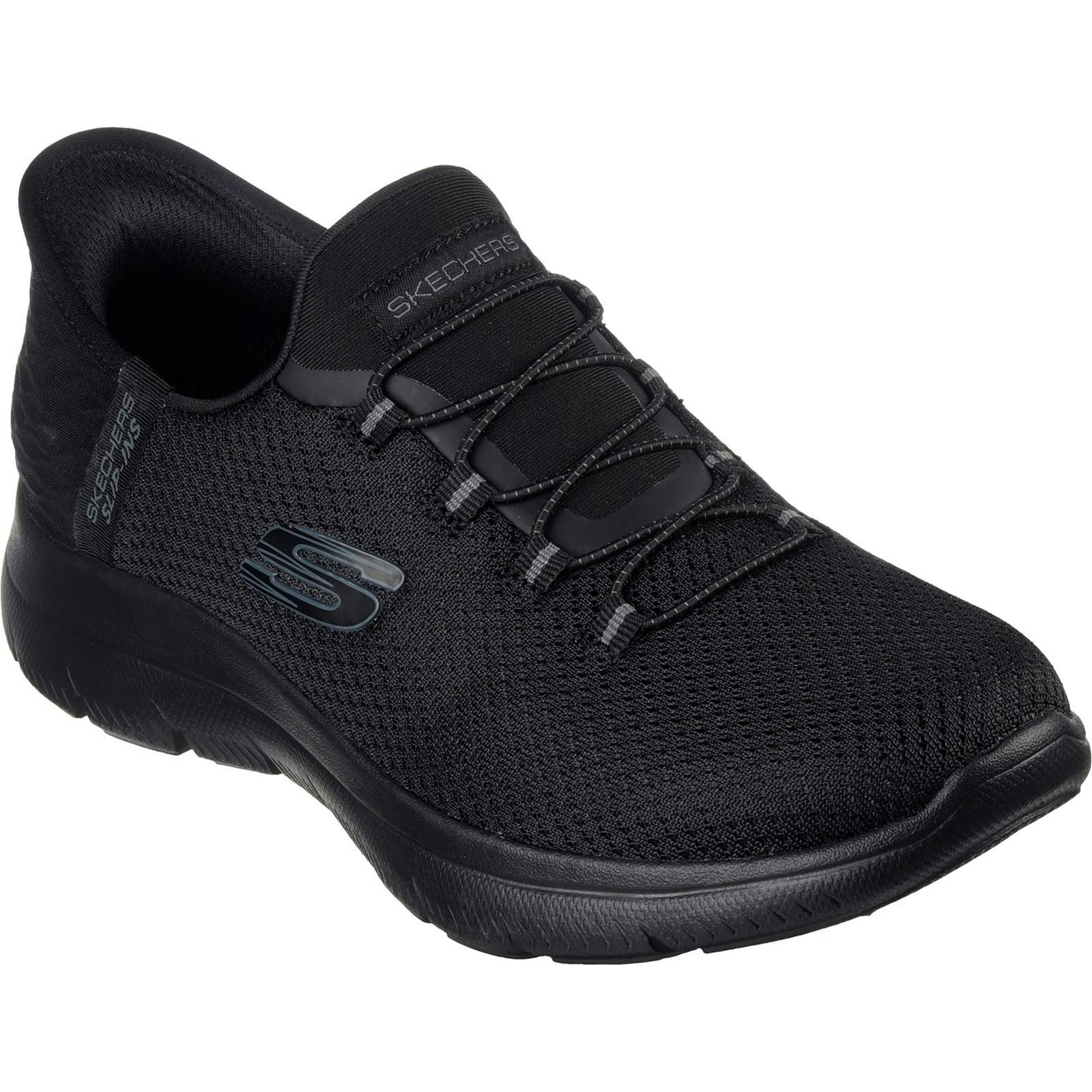 Skechers Women's Black Summits - Diamond Dream Textile Trainers - Size 3