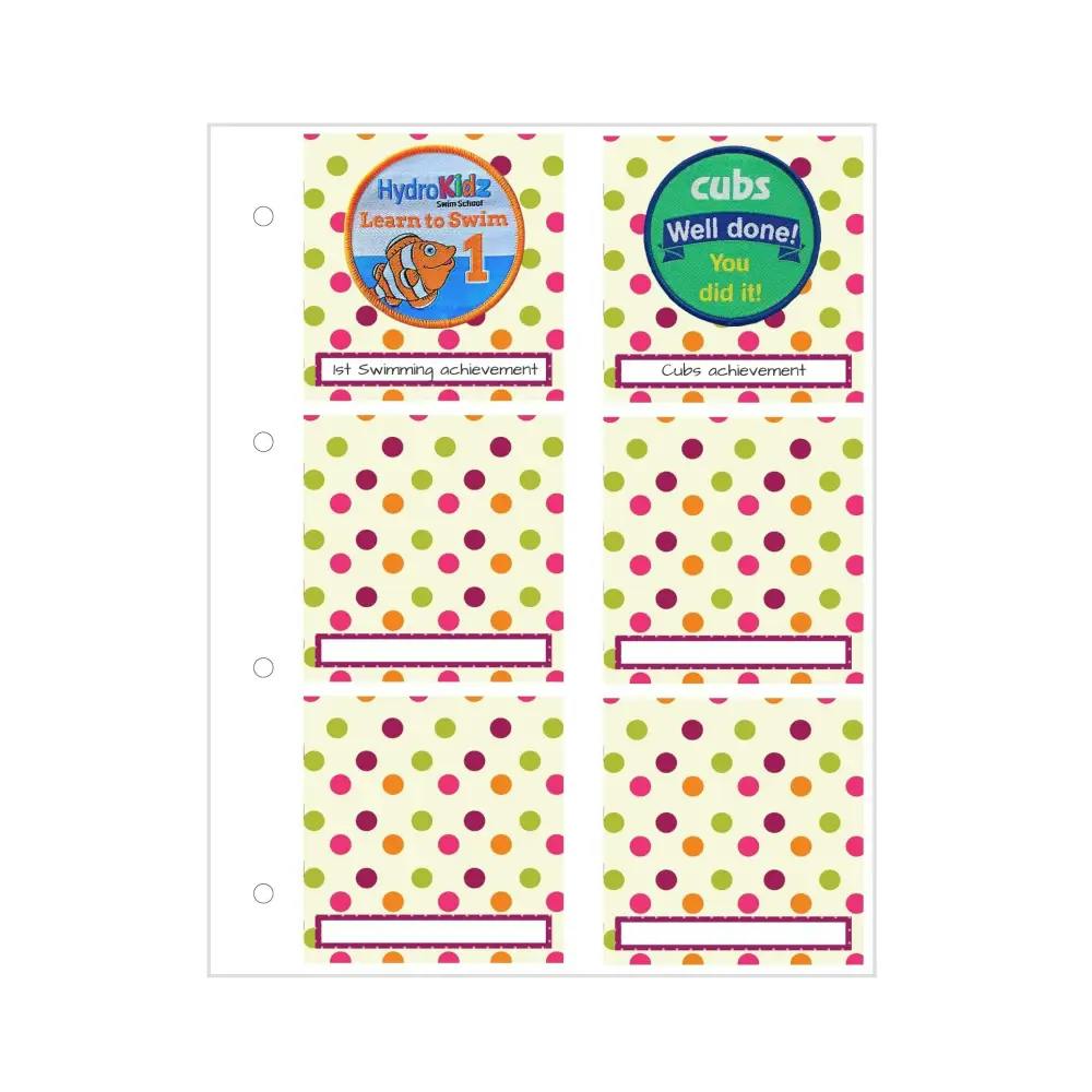 My Proud Moments Extra Page - Original Badge Holder - Spotty
