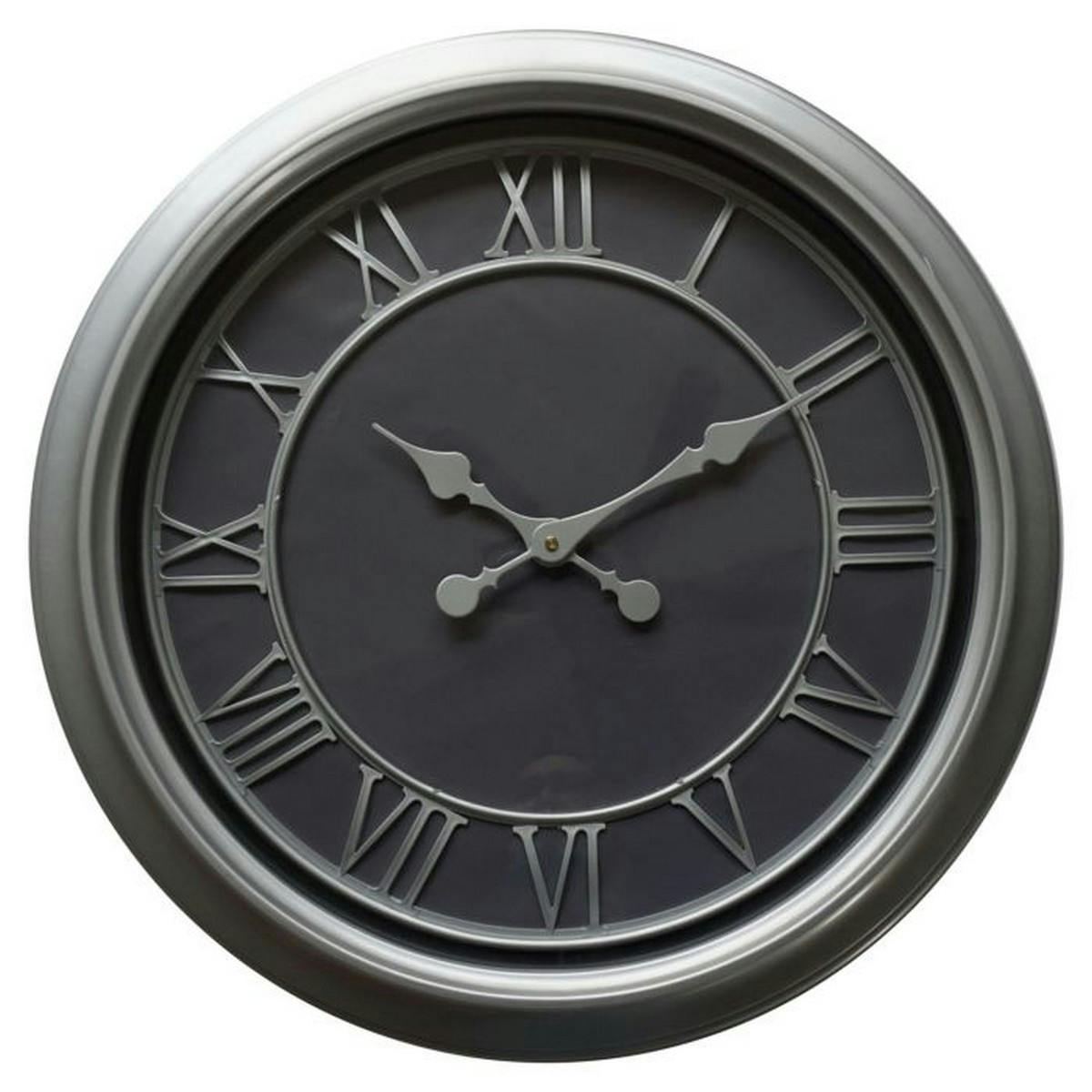Rackhams Silver Bloomsbury Wall Clock - One Size - 100% Mixed