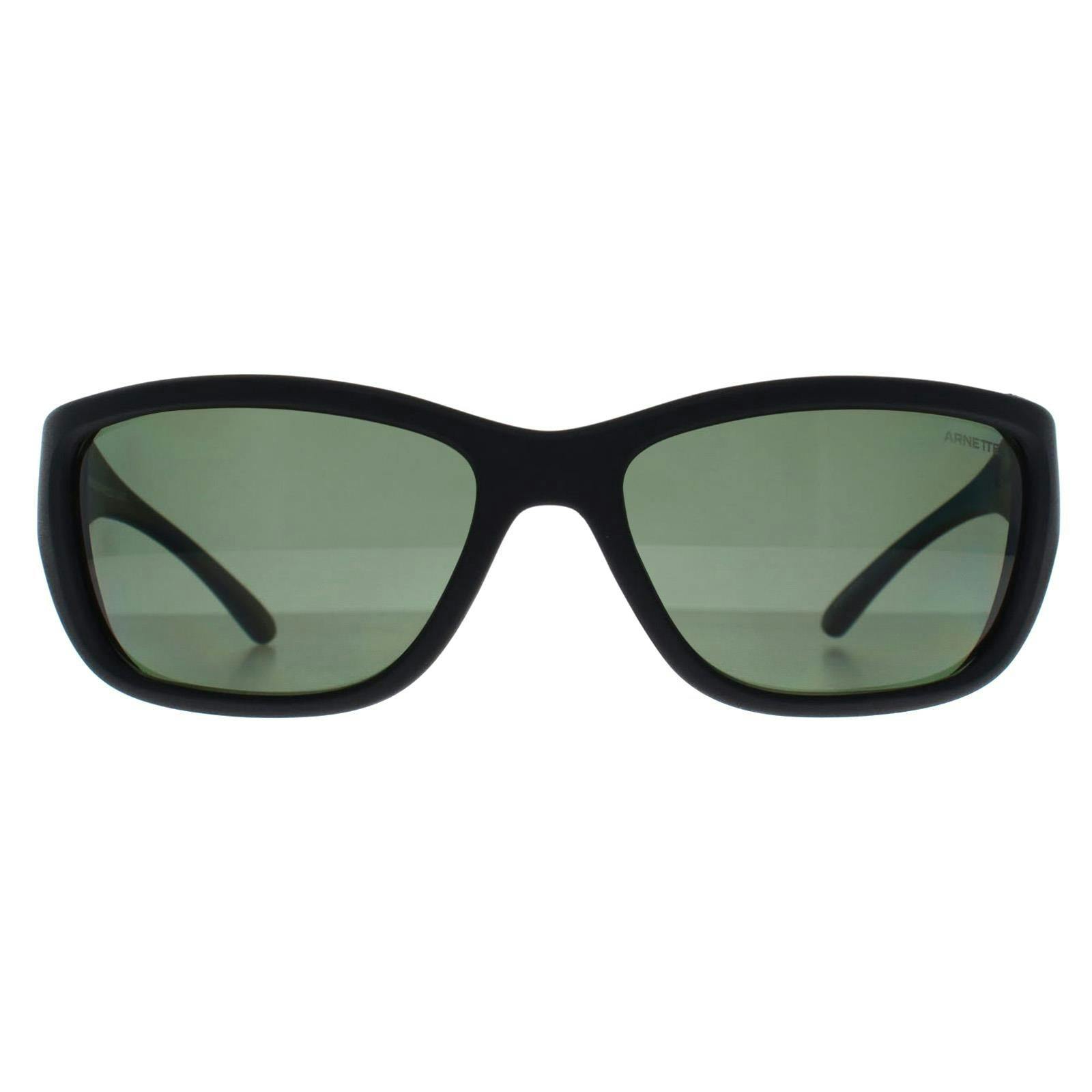 Arnette Black/Dark/Green Sunglasses An4353 Bubblewrap 29009A Matte Polarized
