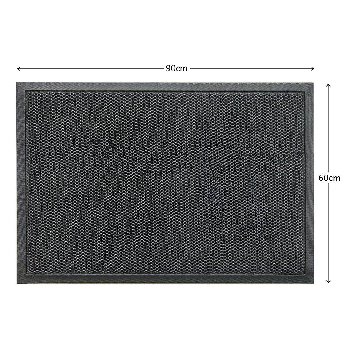 Nicoman Dark/Grey Meshmat Entrance Doormat - 90Cm X 60Cm