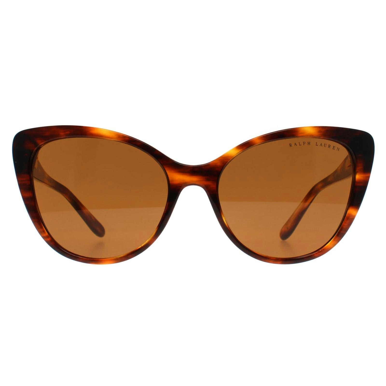Ralph Lauren Sunglasses RL8215BU 500773 Striped Havana Brown Gradient - Image 3