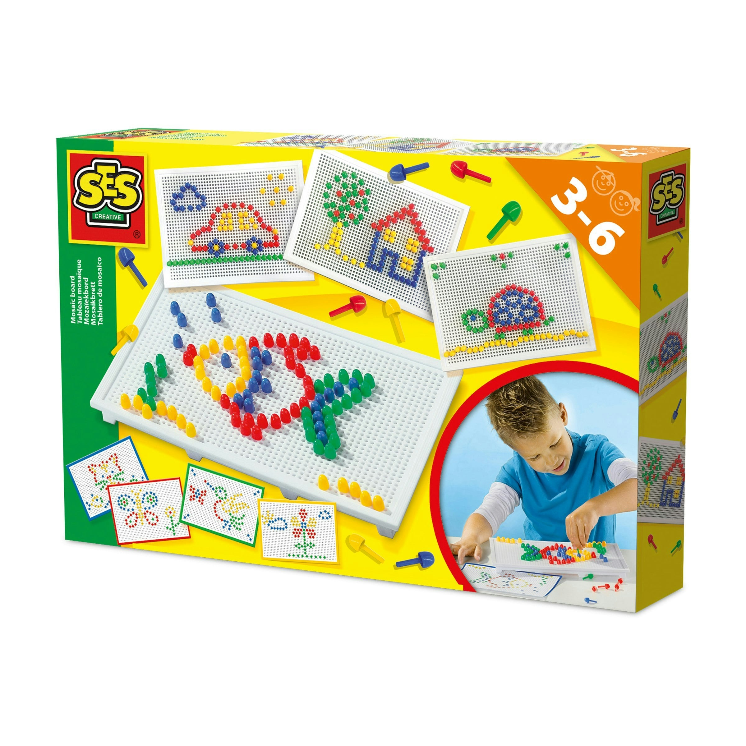 Ses Creative Yellow/Green/Red Mosaic Board