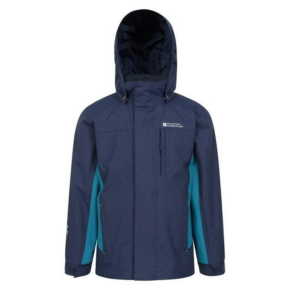 Mountain Warehouse Blue Childrens/Kids Cannonball 3 In 1 Waterproof Jacket - Size 13 Years
