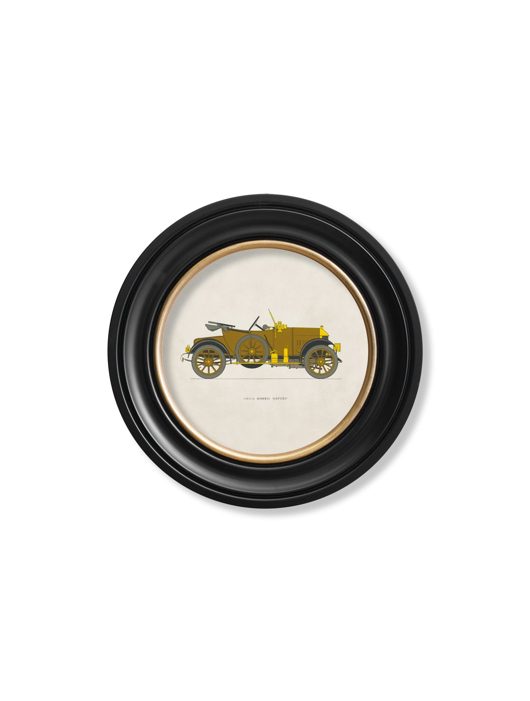 Rackhams 1913/14 Morris 'Oxford' In Round Frame - 44 X 44Cm - Oxford Round
