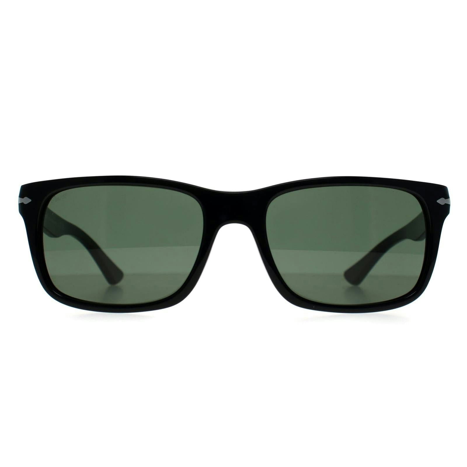 Persol Man Sunglass PO3048S - Frame color: Black, Lens color: Green - Image 7