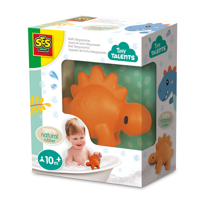 Ses Creative Bath Stegosaurus - 100% Natural Rubber