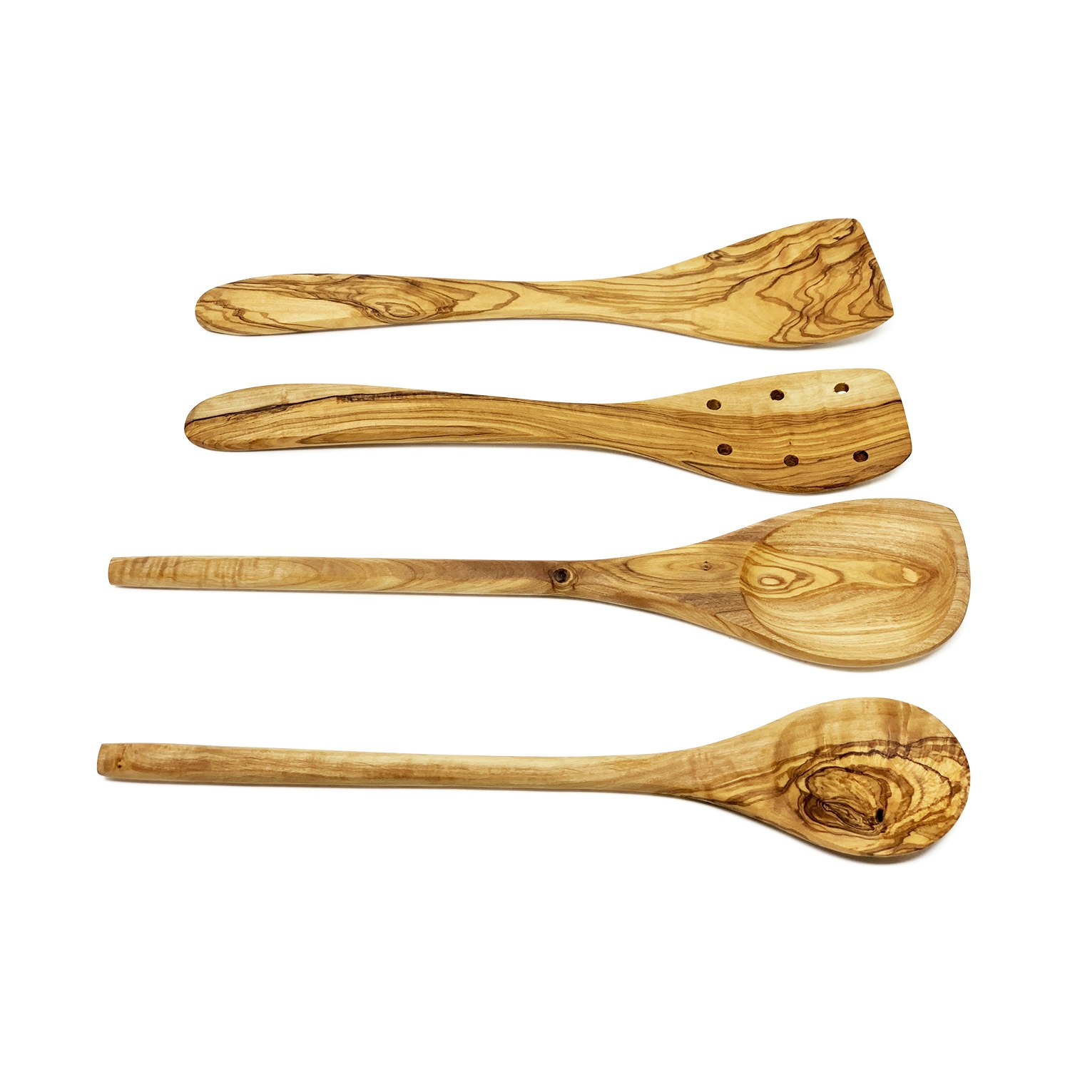 Rackhams Grain Olive Wood - Utensil Set - Olive Wood
