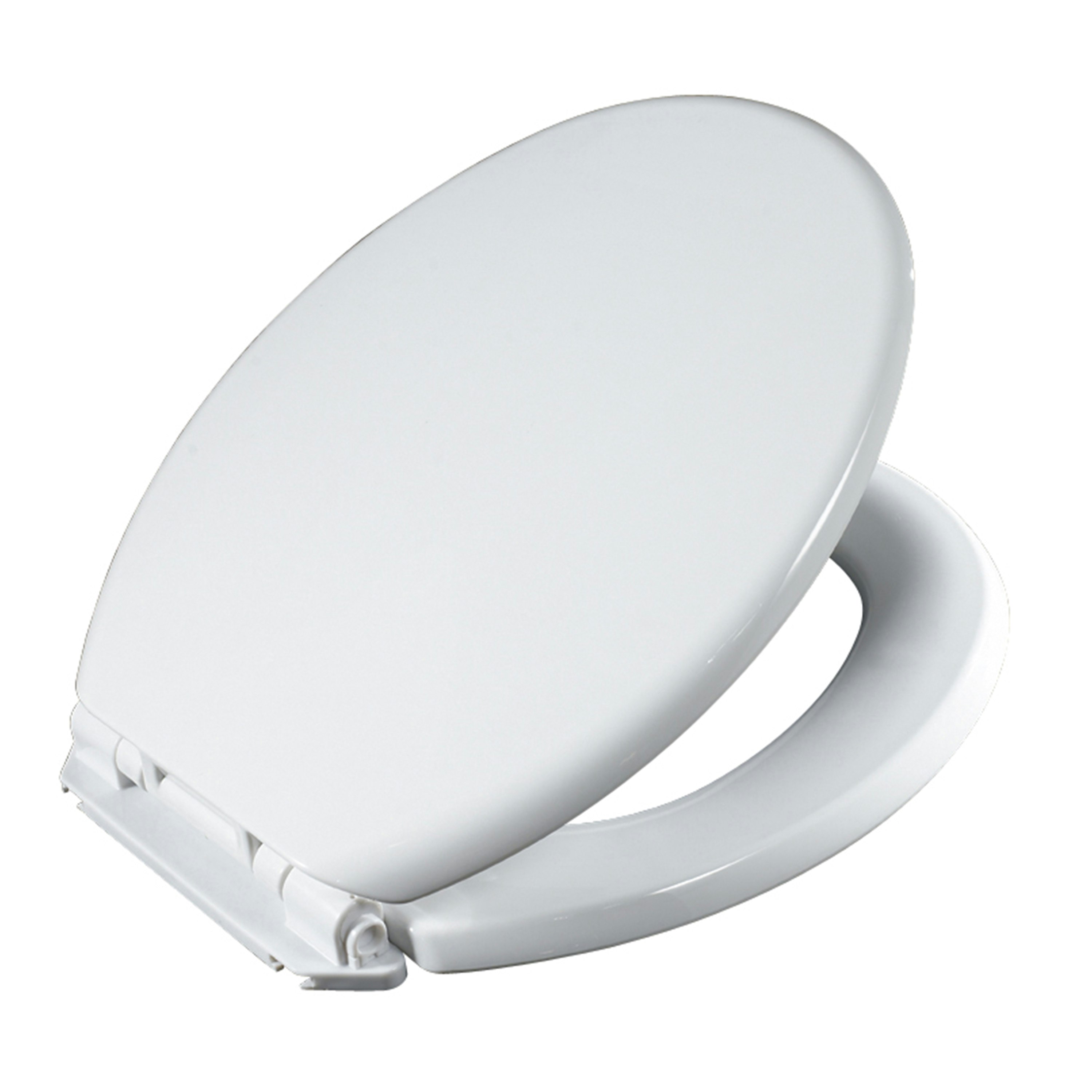 Showerdrape White Toledo Wrap Over Plastic Toilet Seat