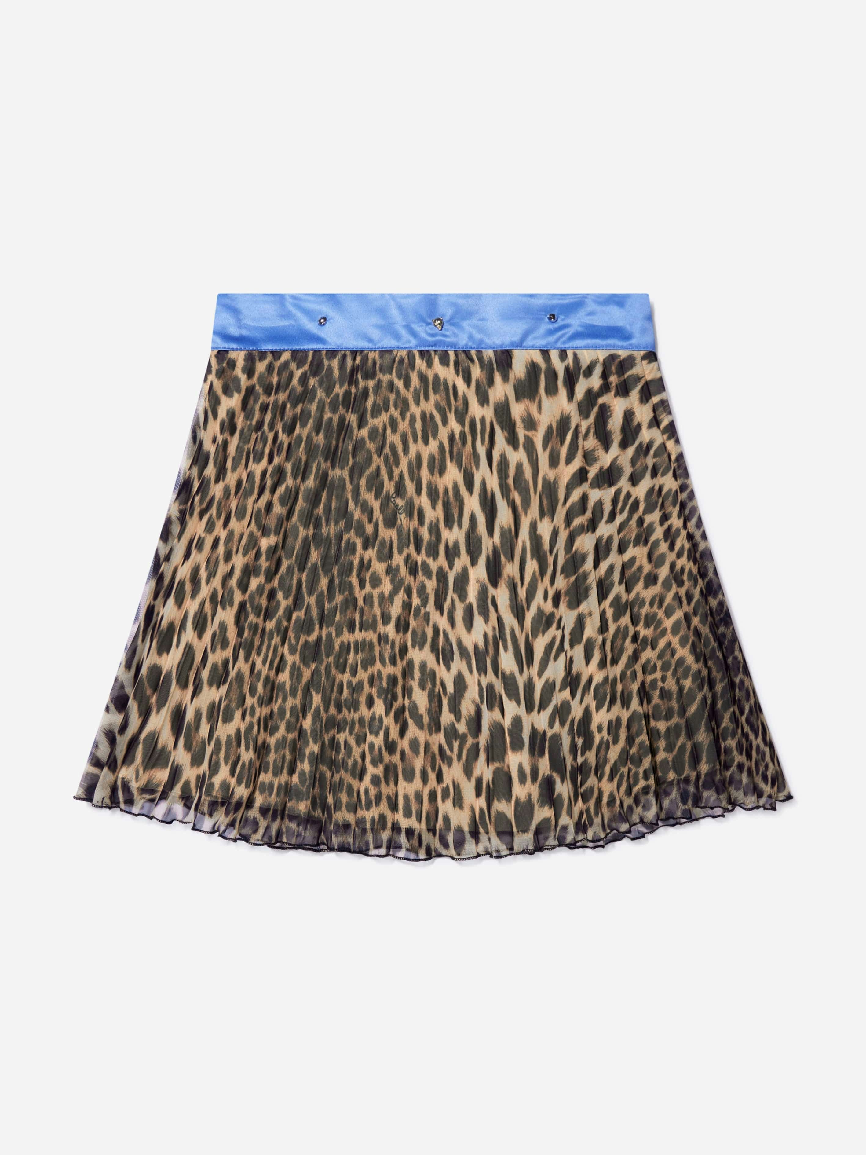 Roberto Cavalli Girls Ivory Pleated Skirt - 6 Yrs