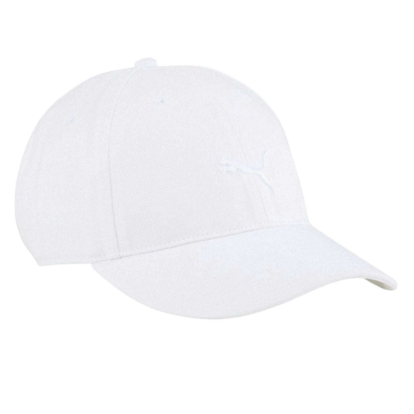 Puma Unisex White Adult Premium Essential Classic Logo Baseball Cap - One Size - 100% Mixed