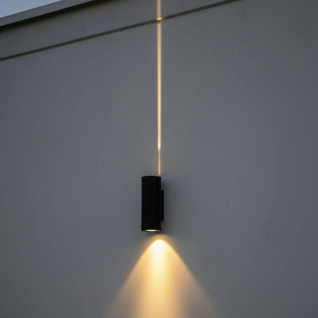 Rackhams Black/Light 9 Watt Led Up And Down