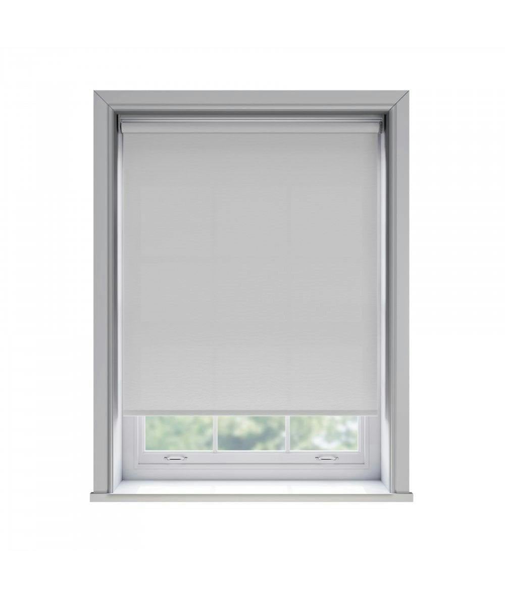 Newedgeblinds White No Drill Thermal Blackout Roller Blind (170Cm Drop) - 65Cm