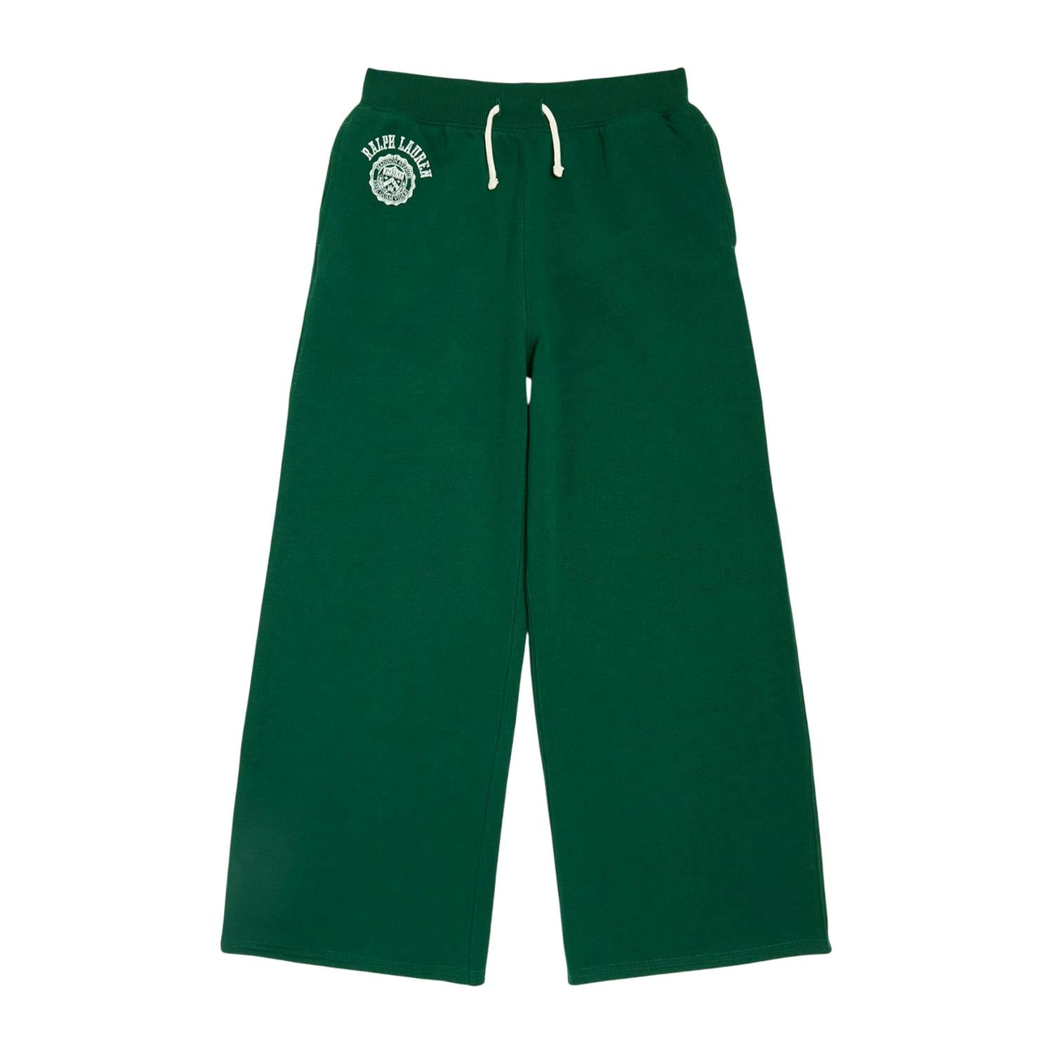 Ralph Lauren Girls Cotton Joggers - Forest - 8-10 Years - Forest - 60% Cotton/40% Polymer