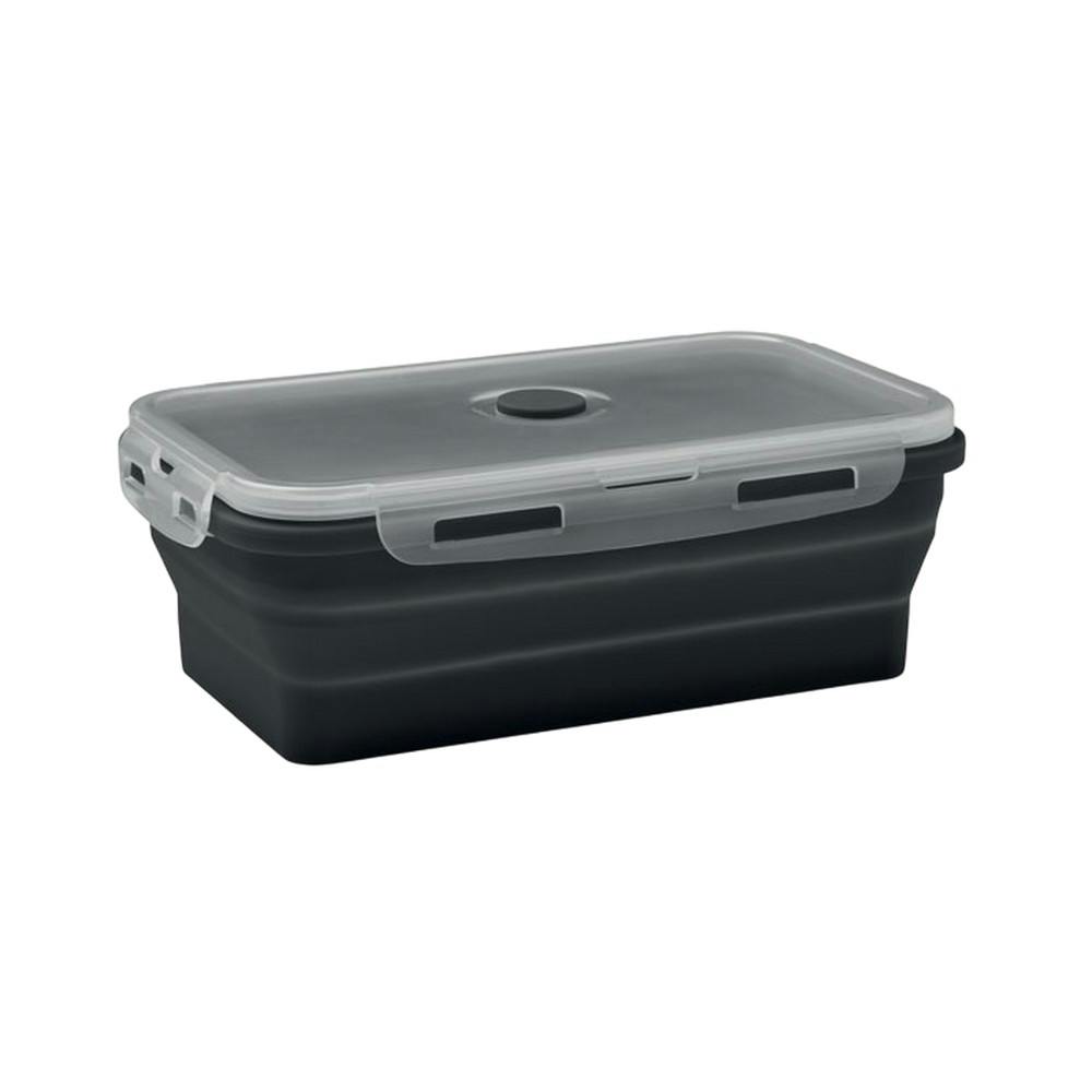 Midocean Black Kolapso Silicone Collapsible Lunch Box - One Size - 100% Mixed