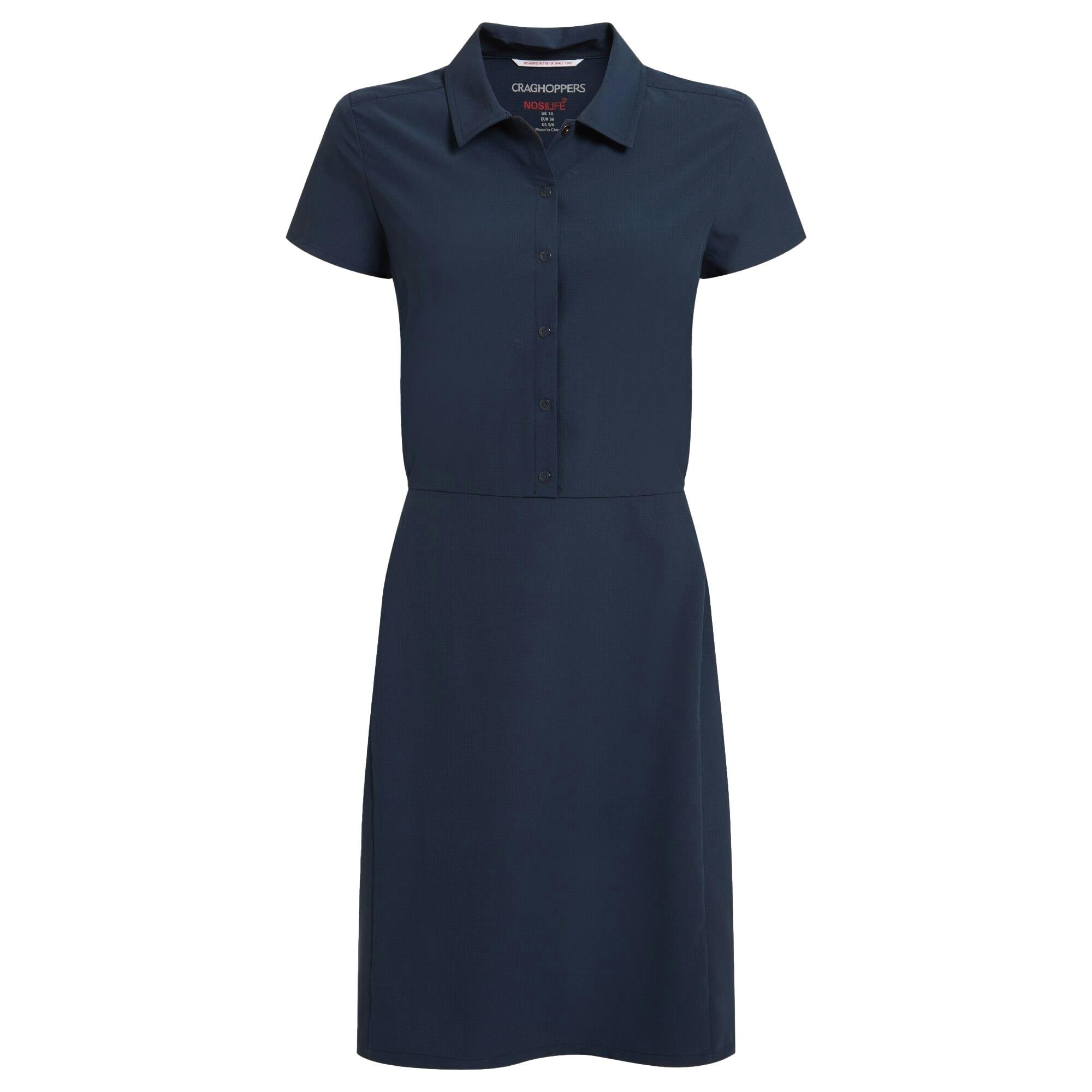 Craghoppers Women's Blue Pro Iv Nosilife Dress - Navy - 14 Uk - Navy - 91% Recycled Polyester/9% Elastane