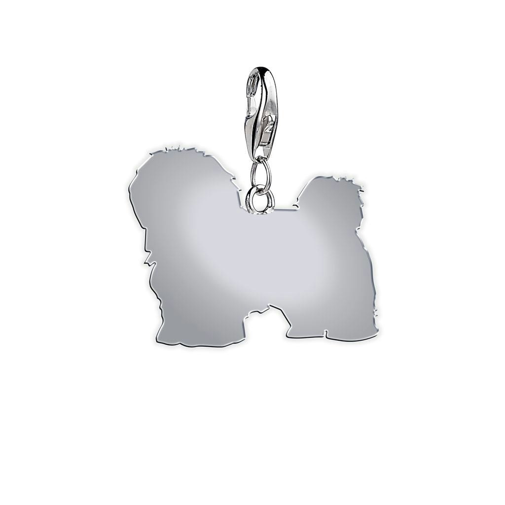Mylee London Silver Coton De Tulear Silhouette Charm - Clip On Charm - No