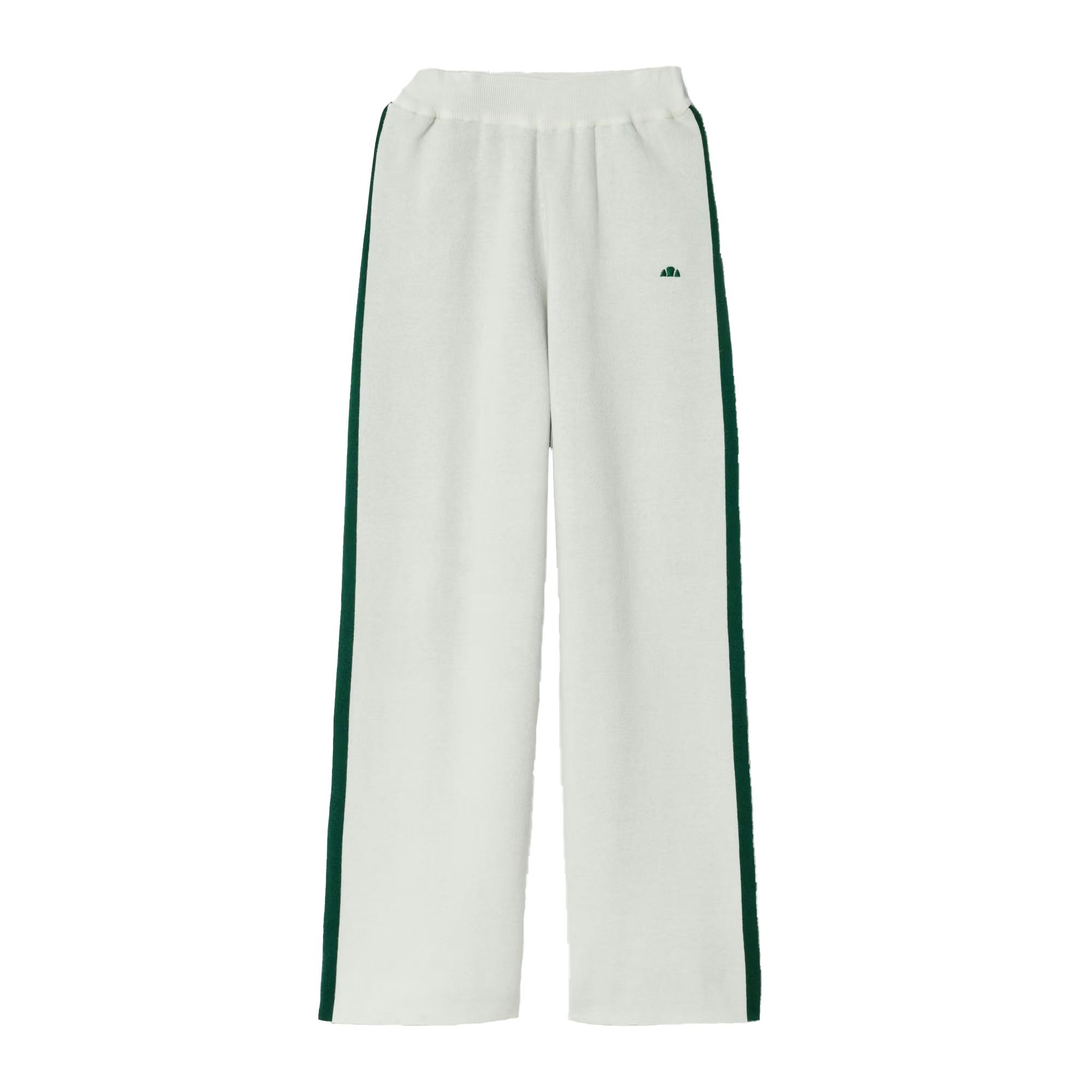 Ellesse Women's White / Niantellos Knitted Trousers - Off - Off - 6 Uk - 50% Viscose/28% Polyester/22% Polyamide