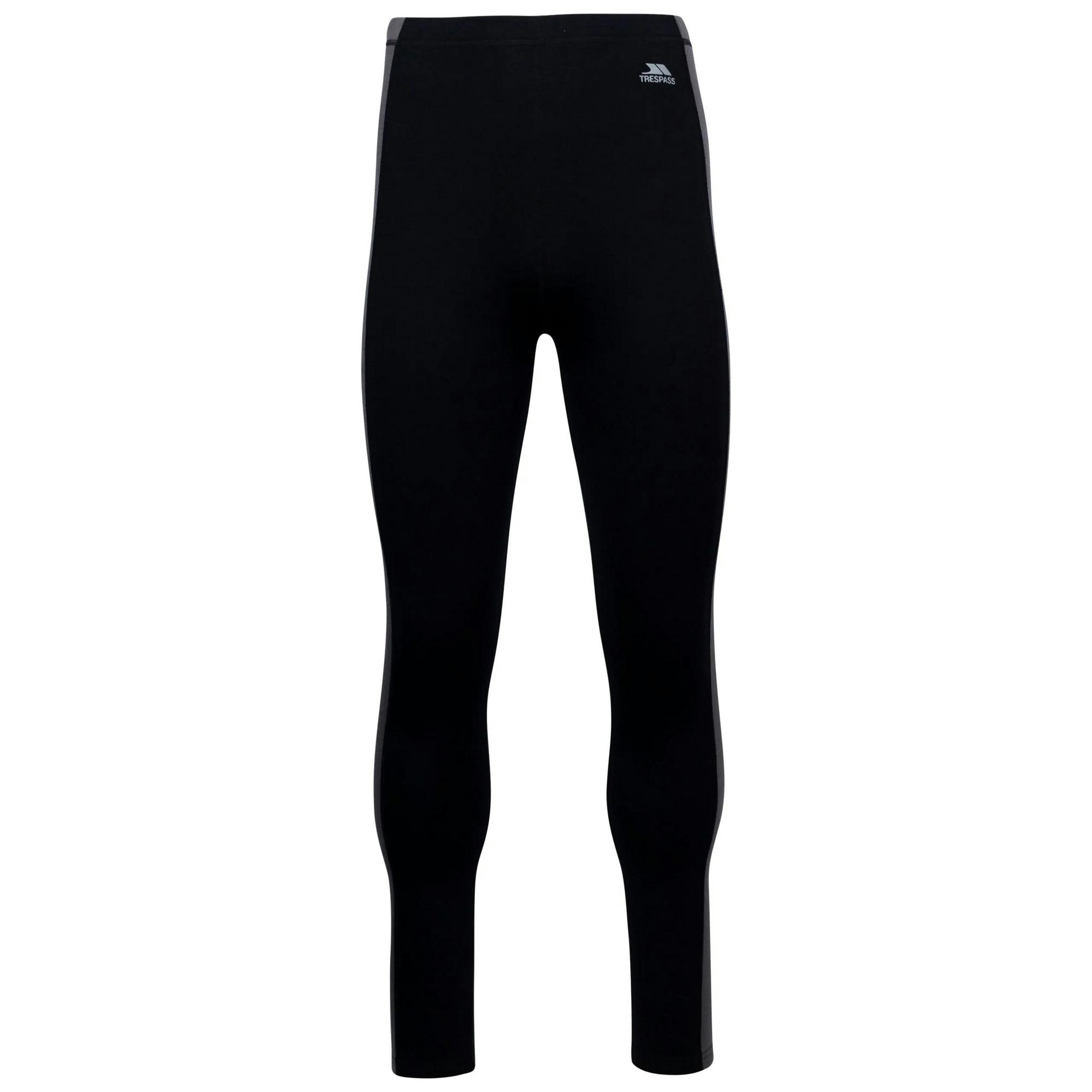 Trespass Unisex Black Adult Joss Base Layer Bottoms - S - 100% Polyester