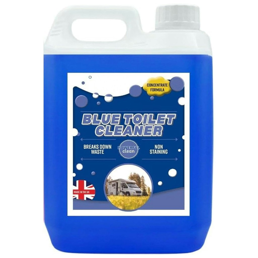 Rackhams Blue Toilet Rinse Disinfectant For Caravans, Motorhome & Portable Toilets - 2 X 5L