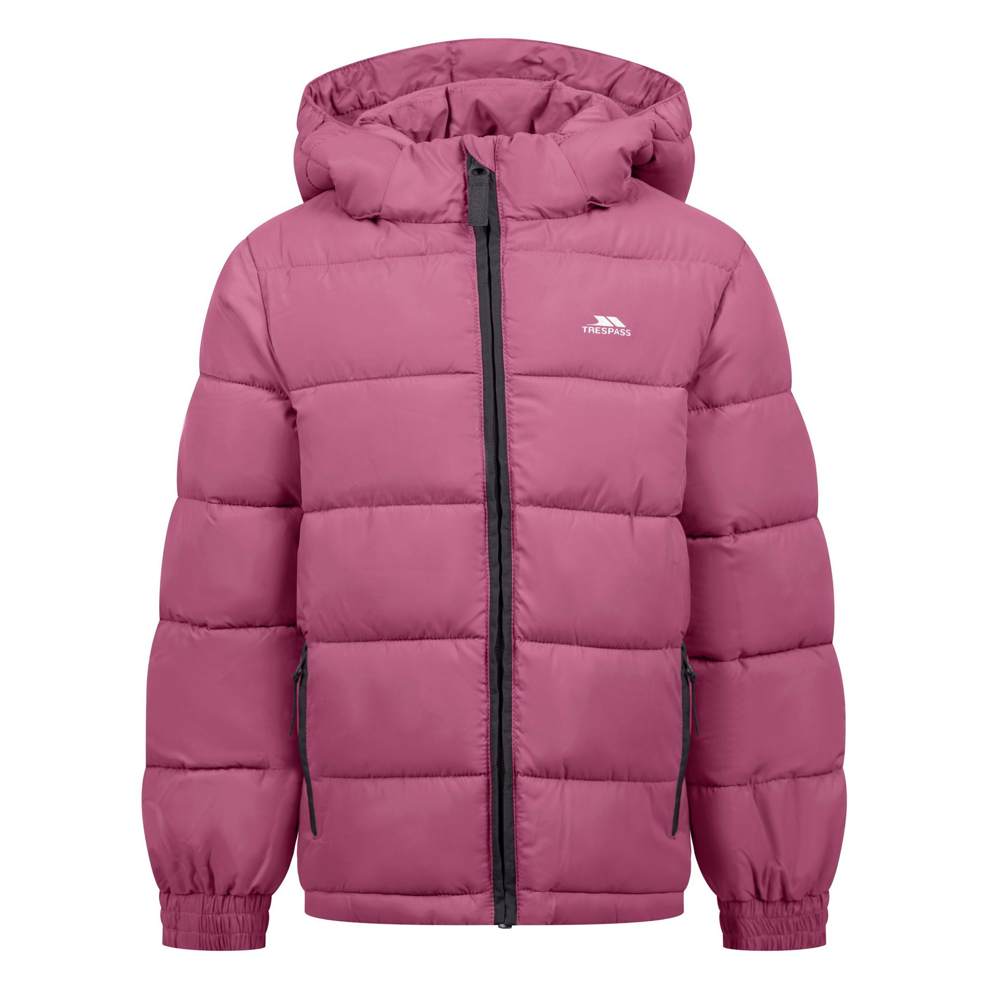 Trespass Girls Balmark Padded Jacket - Rose Blush - 11-12 Years - Rose Blush - 100% Polyester