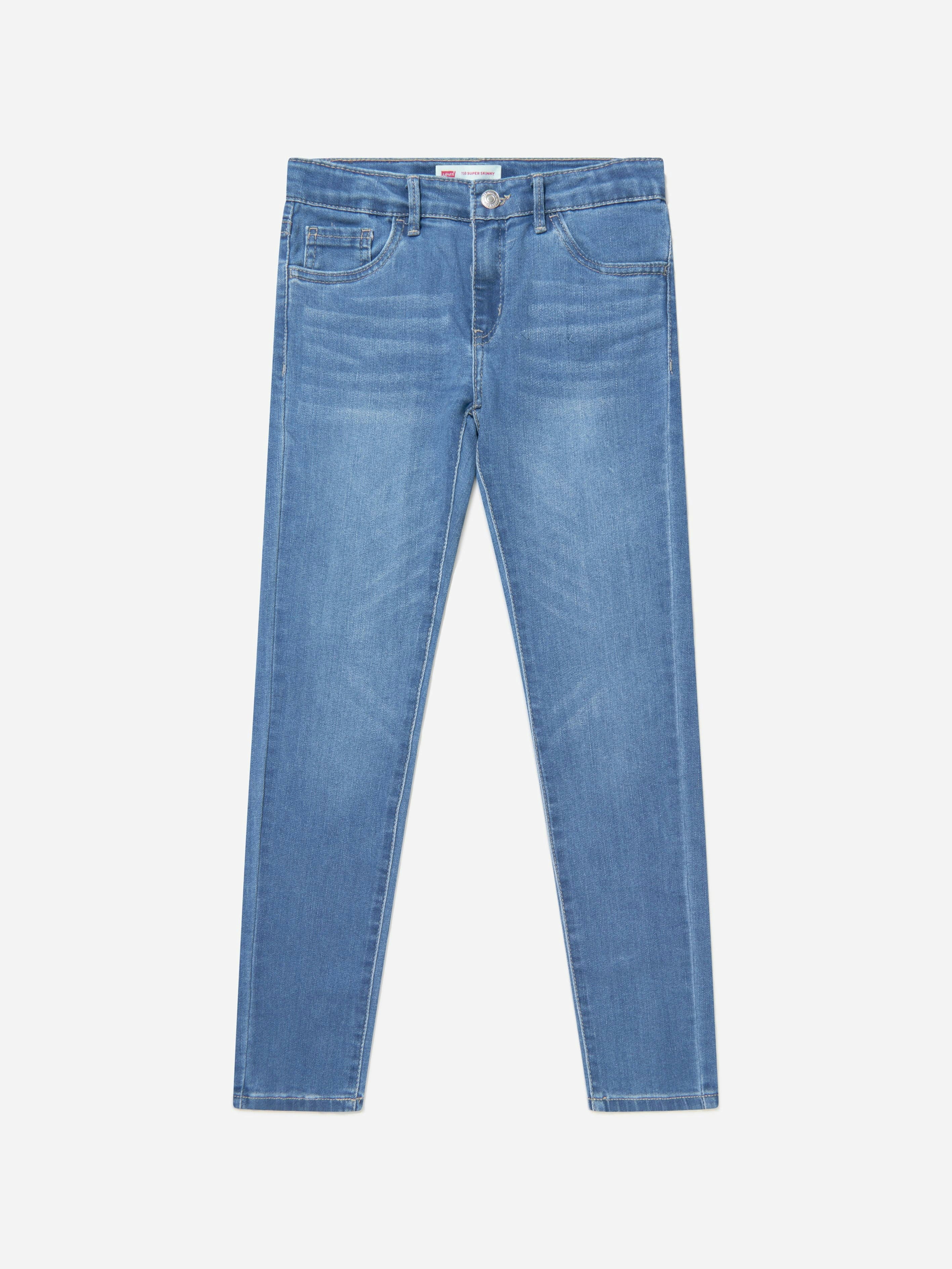 Levi's Kids Wear Girls Blue Levi's 710 Super Skinny Jeans In - 8 Yrs