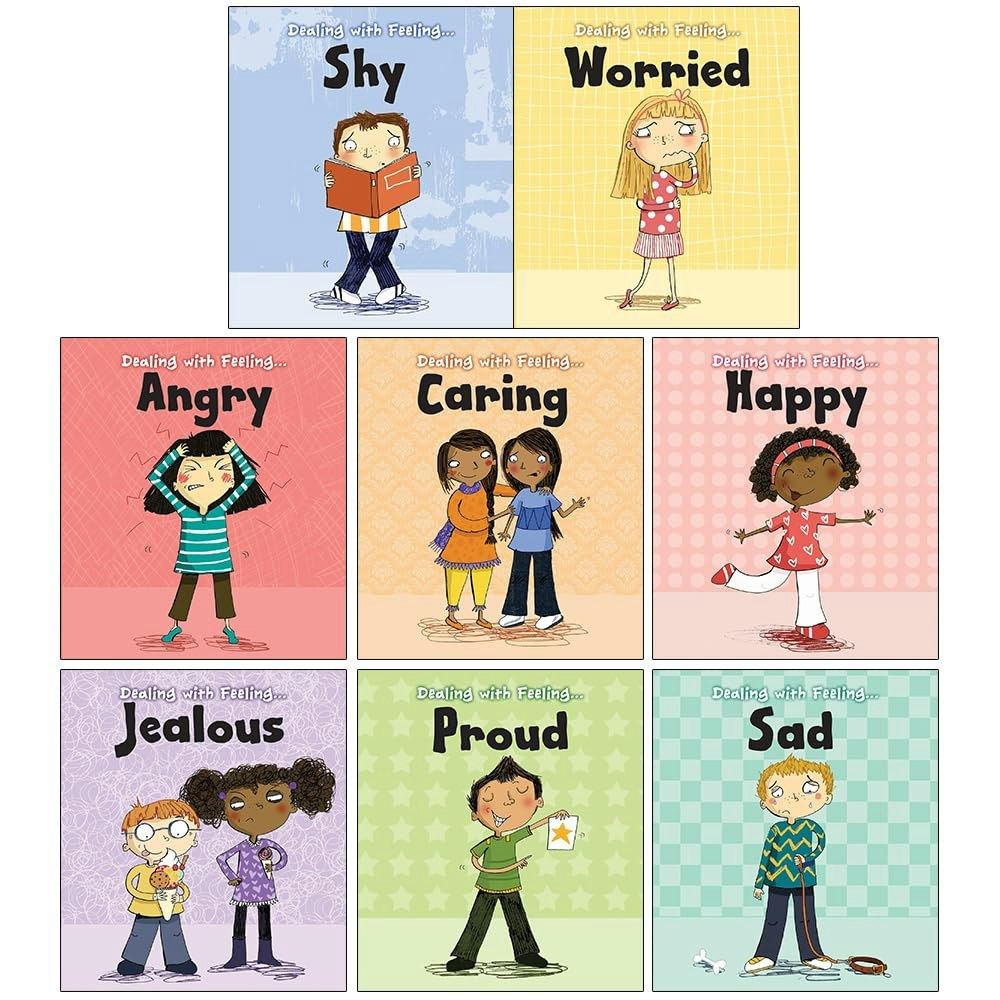 Raintree Dealing With Feeling 8 Book Set: Shy, Worried, Angry, Caring, Happy, Jealous, Proud & Sad