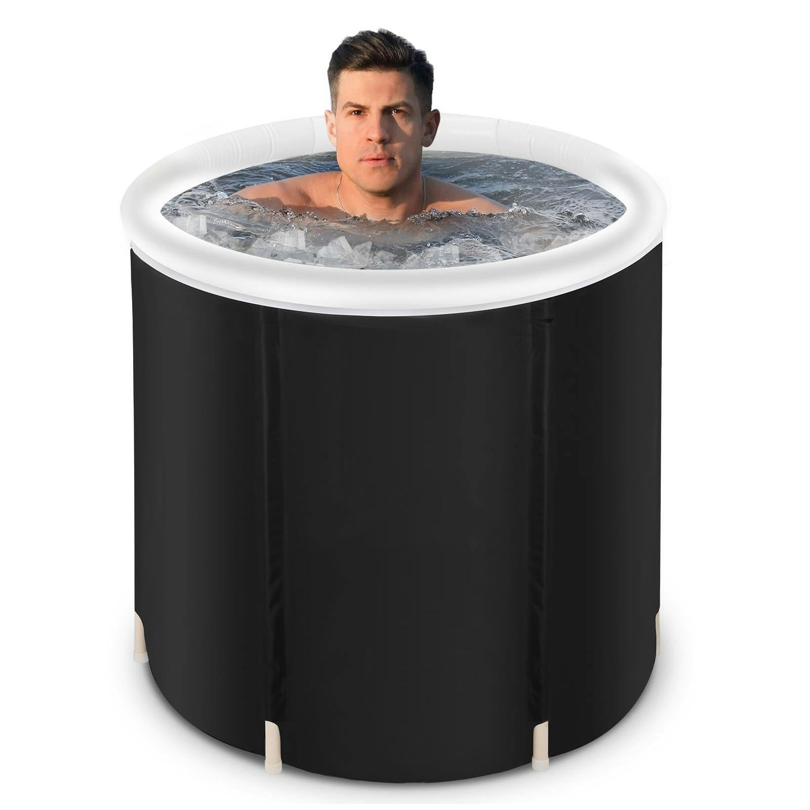 Rackhams Large Portable Ice Bath Tub For Cold Water Therapy Lid Recovery Plunge Pool