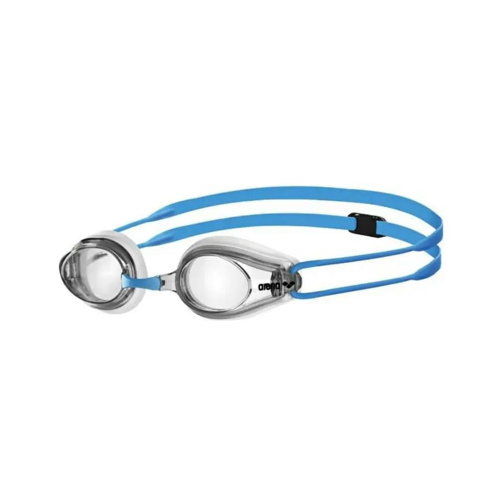 Arena Blue Tracks Junior Swim Goggle - Clear/Blue/Clear Lens