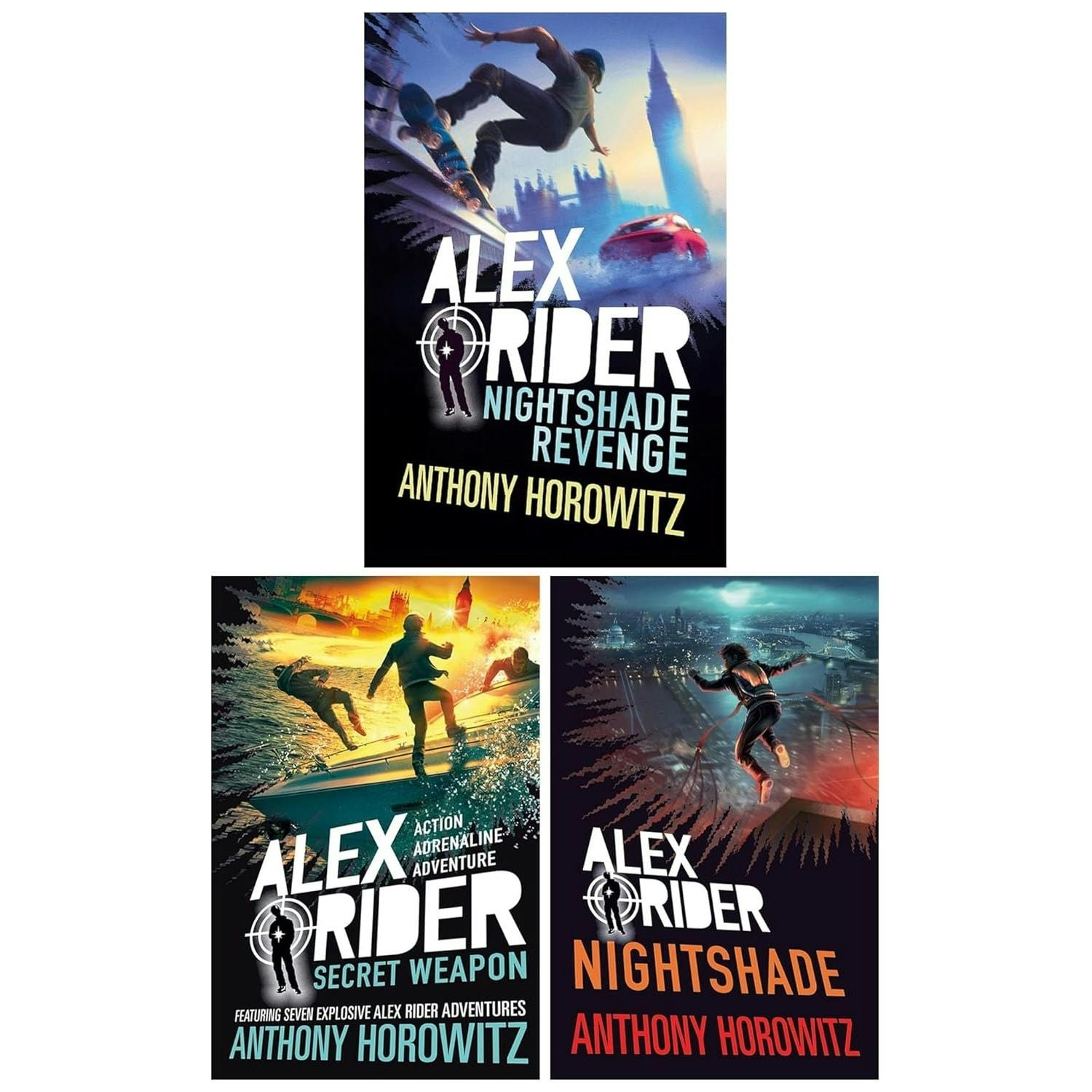 Alex Rider Series 3 Book Collection  Secret Weapon, Nightsha | Anthony Horowitz - Image 11