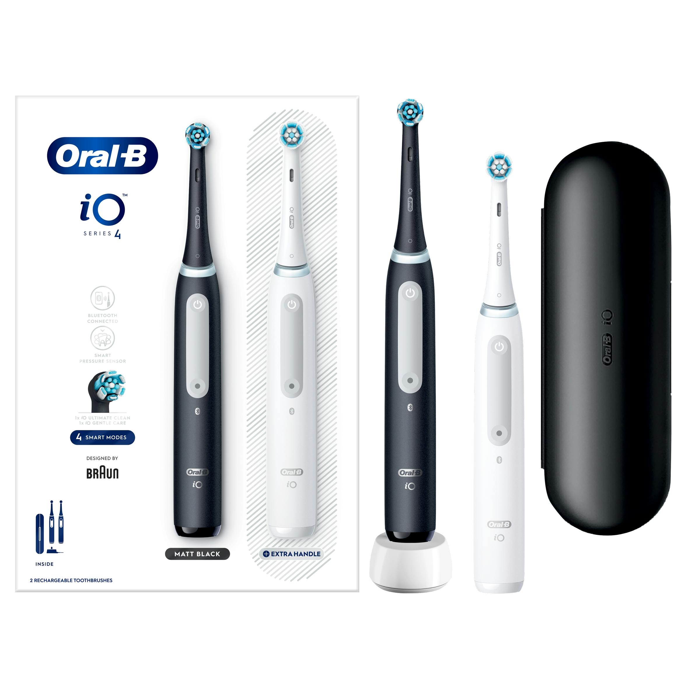 Oral-B iO Series 4 Rechargeable Electric Toothbrush Black/White - Image 15