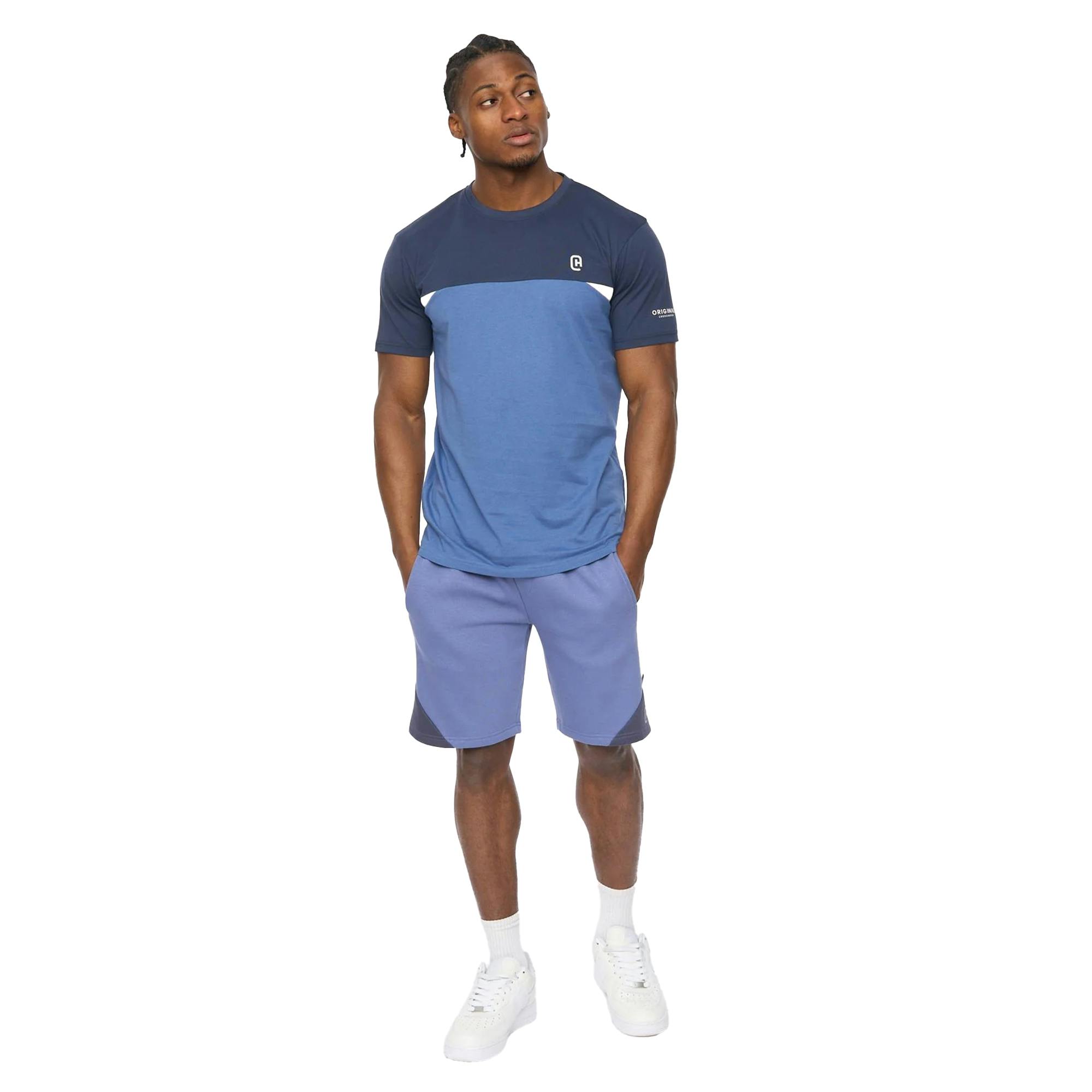 Crosshatch Men's Blue Castlebay T-Shirt - Xxl - 100% Cotton