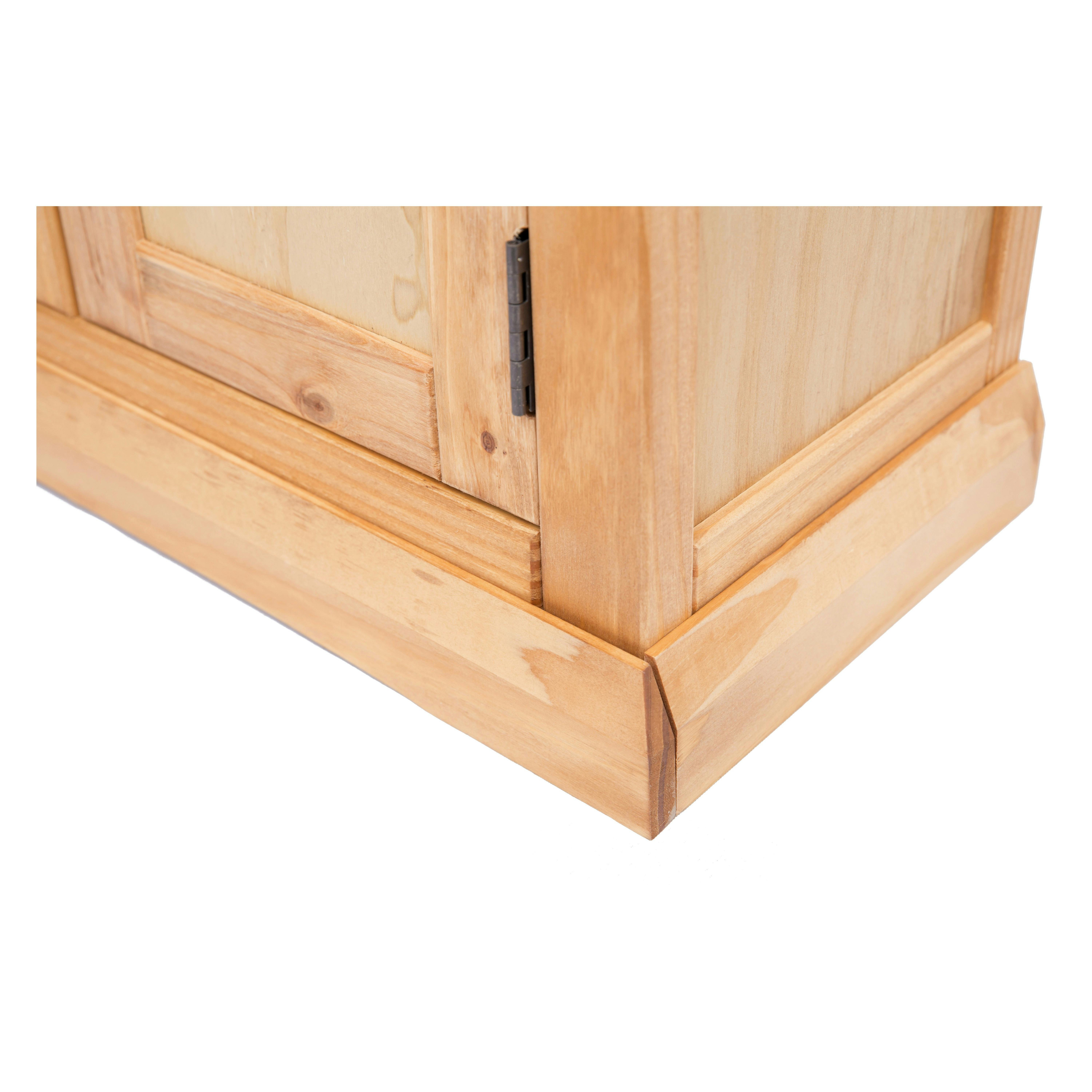 Cabinet Bits Lucca Waxed 2 Drawer 2 Door Sideboard Brass Knob
