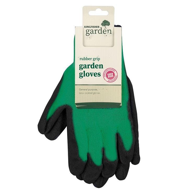 Kingfisher Medium Rubber Grip Garden Gloves - One Colour - One Colour - One Size