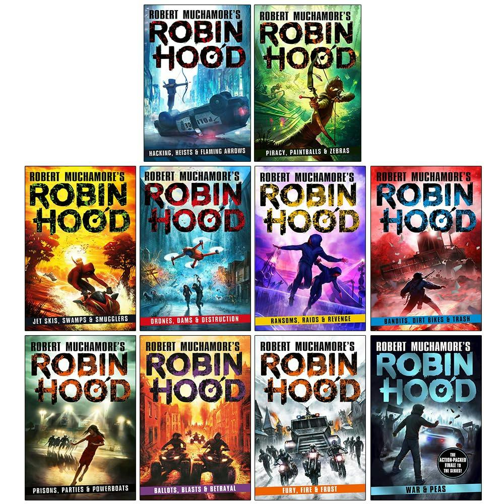 Robin Hood Series 1-10 Books Collection Set by Robert Muchamore War and Peas - Image 8
