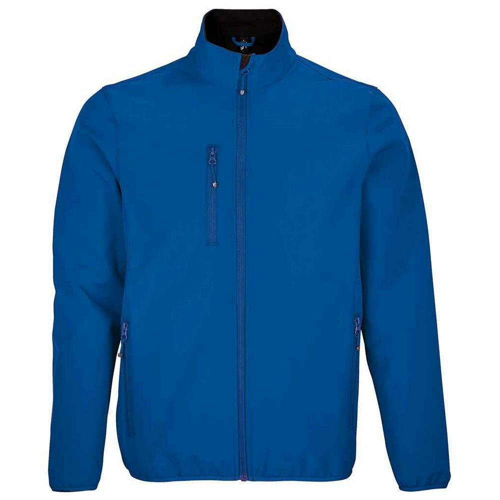 SOLS Mens Falcon Recycled Soft Shell Jacket (Royal Blue) - Size Small - Image 3