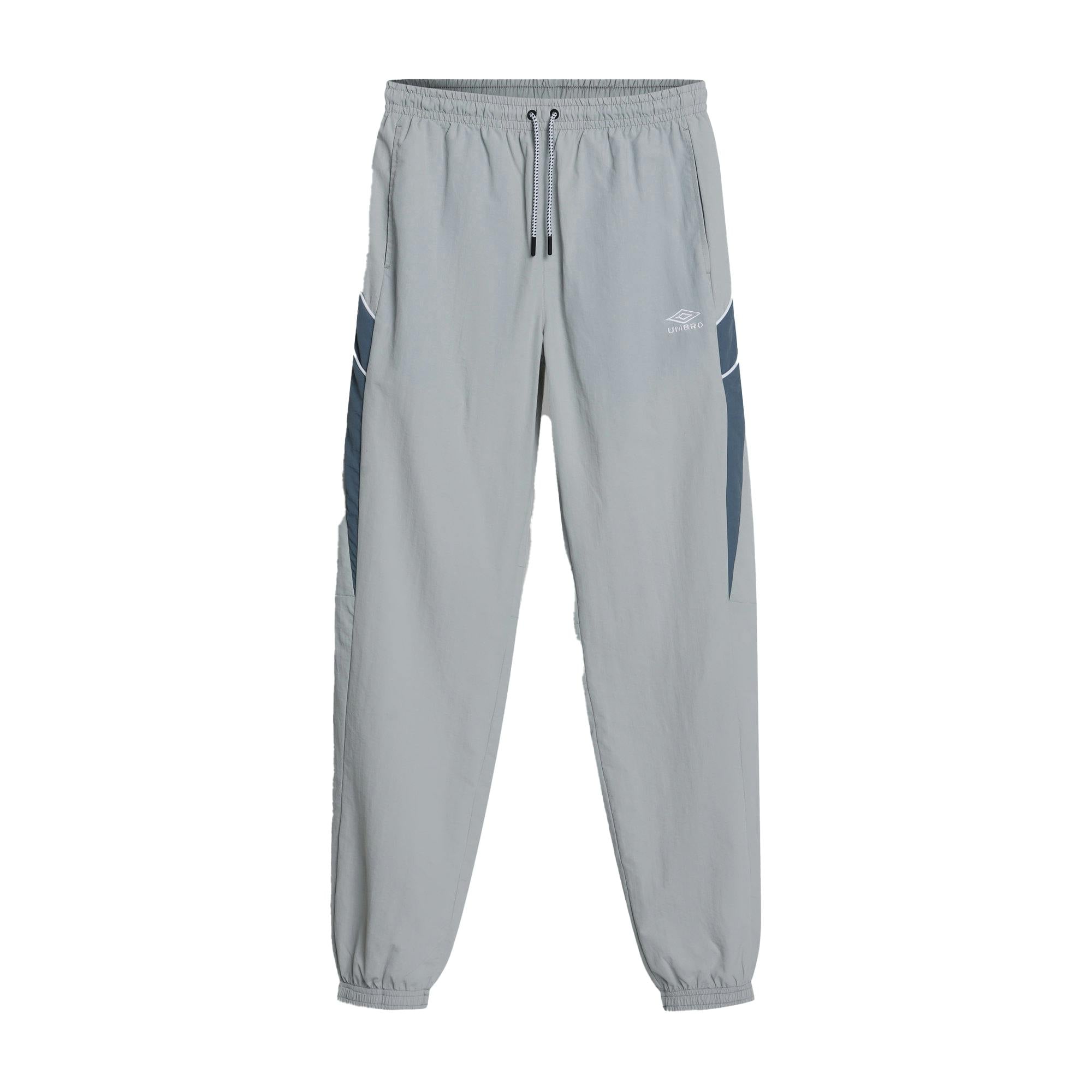 Umbro Men's Blue/White Relaxed Fit Tracksuit Bottoms - Pearl / Mirage/Brilliant - Pearl / Mirage/Brilliant - L - 100% Mixed