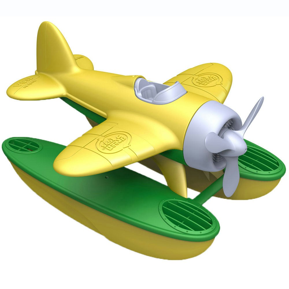Green Toys Green/Yellow Toys Seaplane, Made From 100% Recycled Plastic