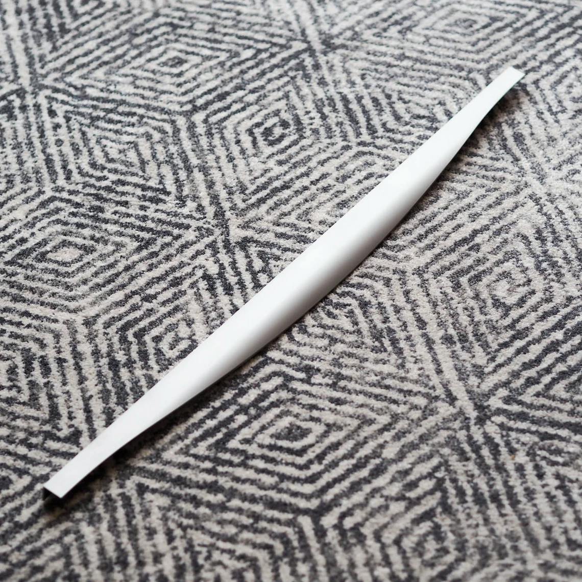 Rackhams Brushed Nickel Screw Fix Trim Handles - 596Mm Handle