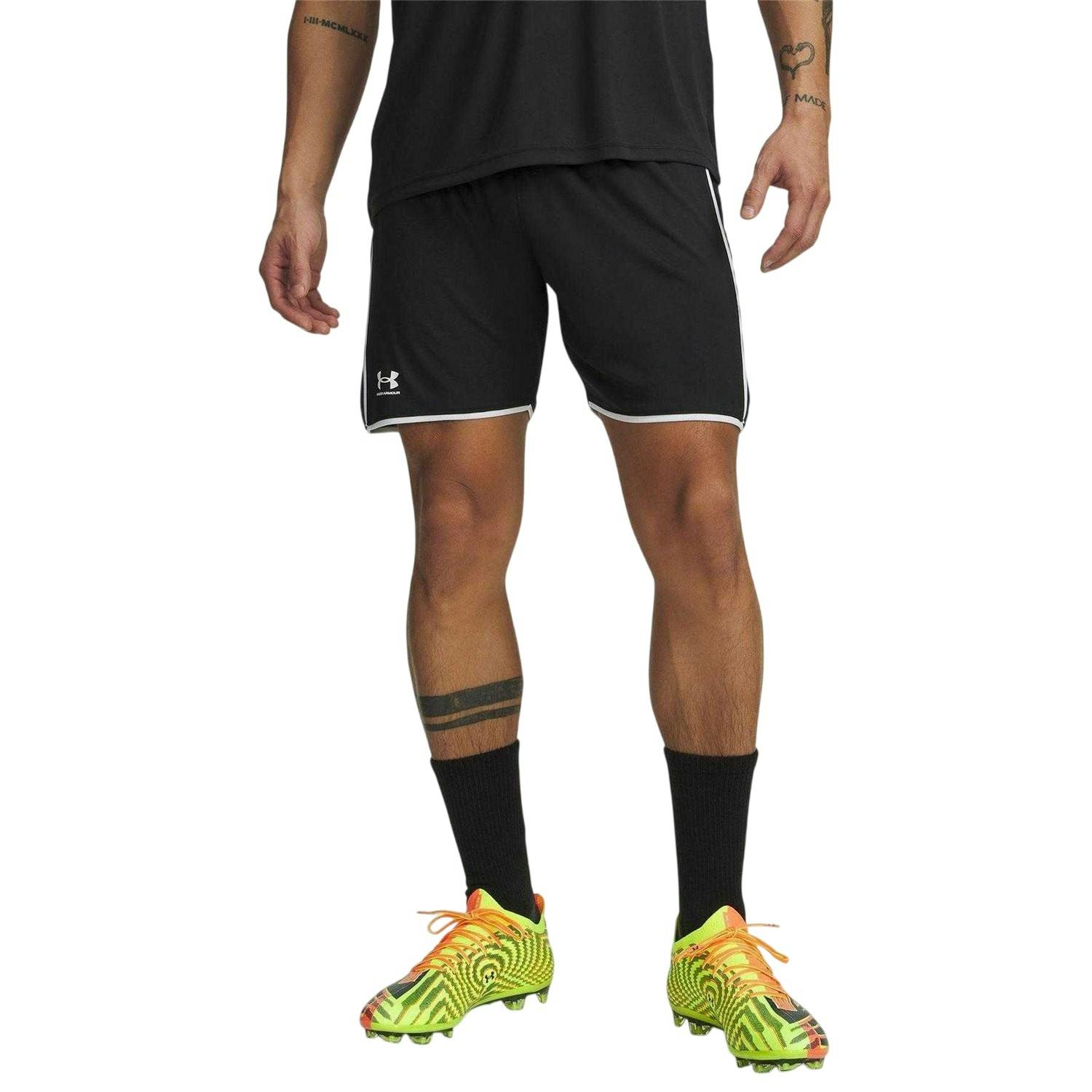 Under Armour Men's Black/White Challenger Training Performance Shorts - Xxl - 100% Polyester