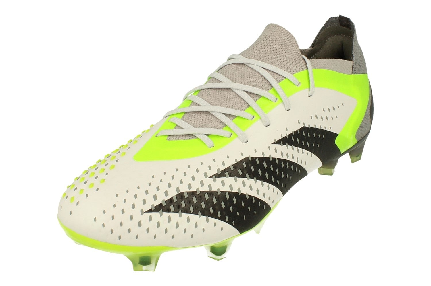 Adidas Men's White/Black Predator Accuracy.1 L Fg Football Boots Gz0032 - Uk 7.5 | Us 8 | Eu 41 1/3