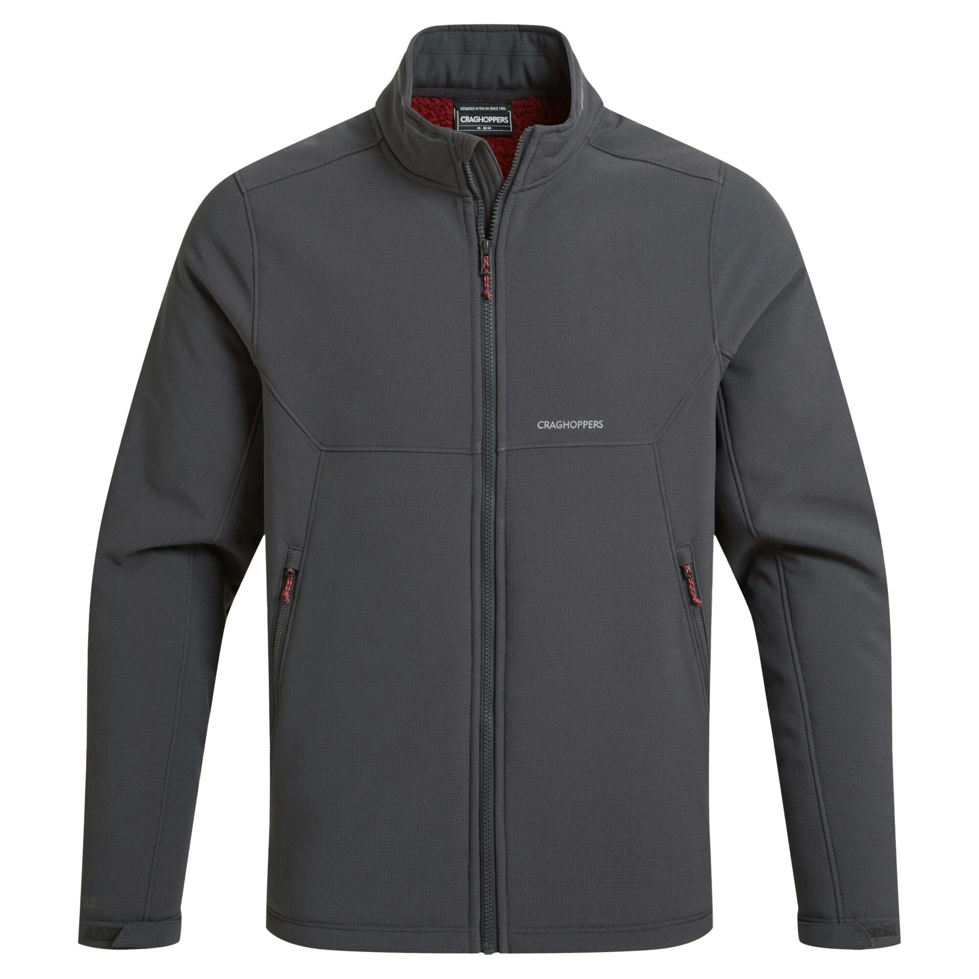 Craghoppers Men's Dark Selside Soft Shell Jacket - Iron - L - Iron - 100% Recycled Polyester