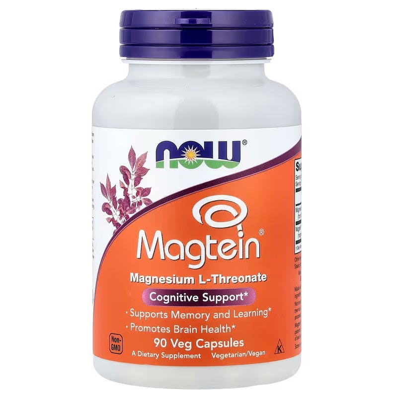 Now Foods Magtein Magnesium L-Threonate 90 Veg Capsules - Image 6