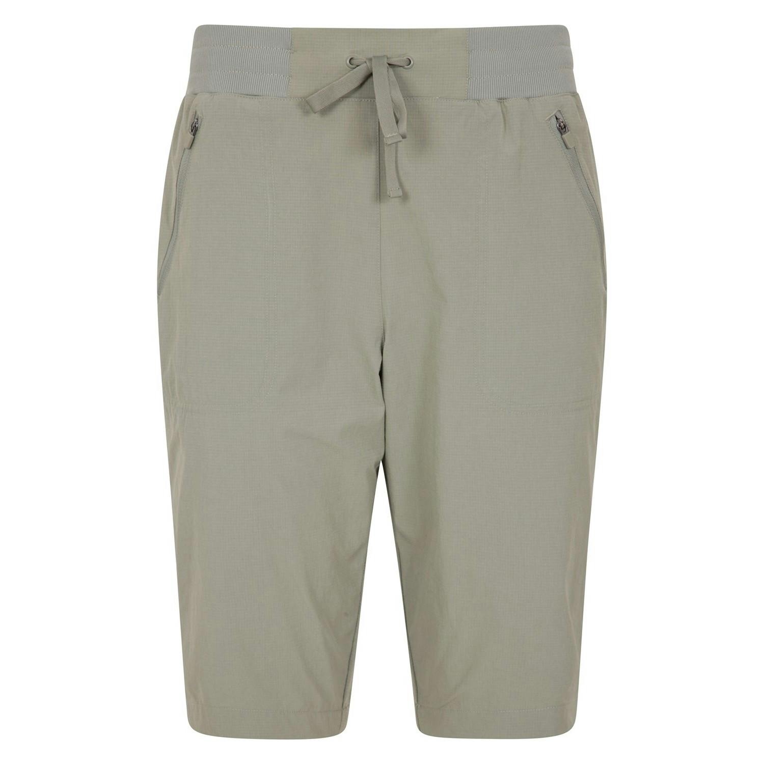 Mountain Warehouse Women's / Explorer Long Shorts - Khaki - 12 Uk - Khaki - 88% Polyamide/12% Elastane
