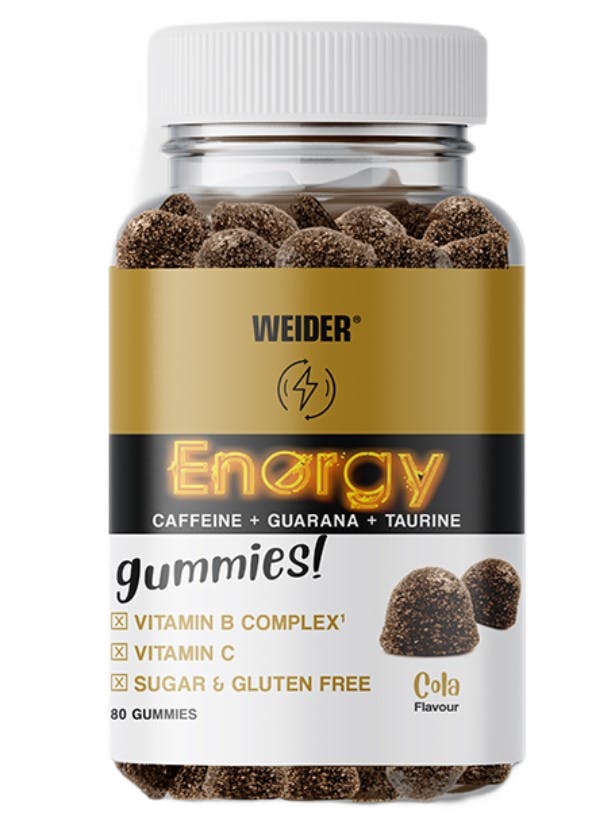 WEIDER Energy Gummies – Cola Flavour | 80 Gummies | Caffeine + Guarana + Taurine - Image 4