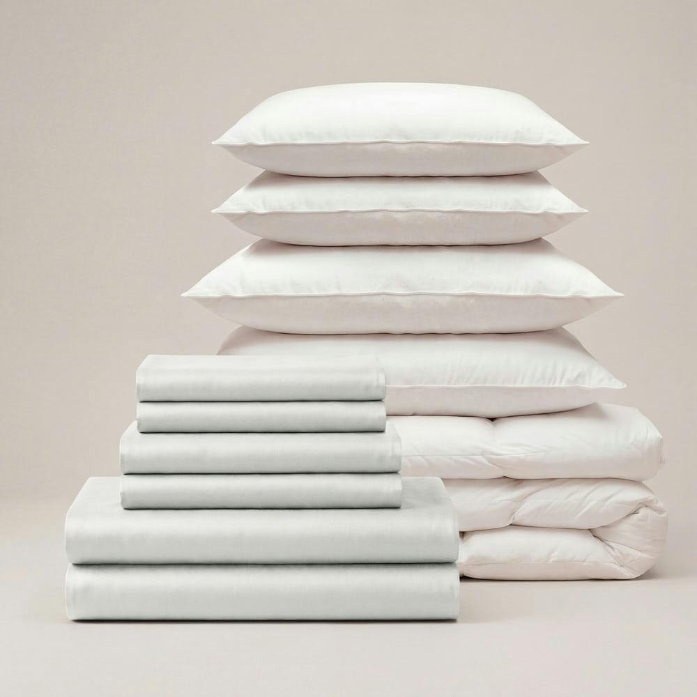 Bedable Grey Sateen Luxe Bedding Set - King