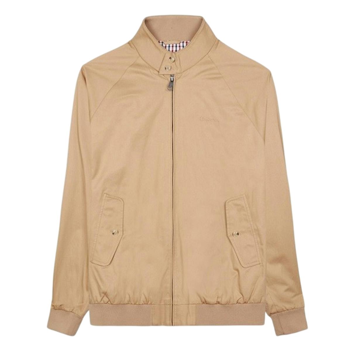 Ben Sherman Men's Harrington Signature Jacket - Sand - M - Sand - 100% Cotton
