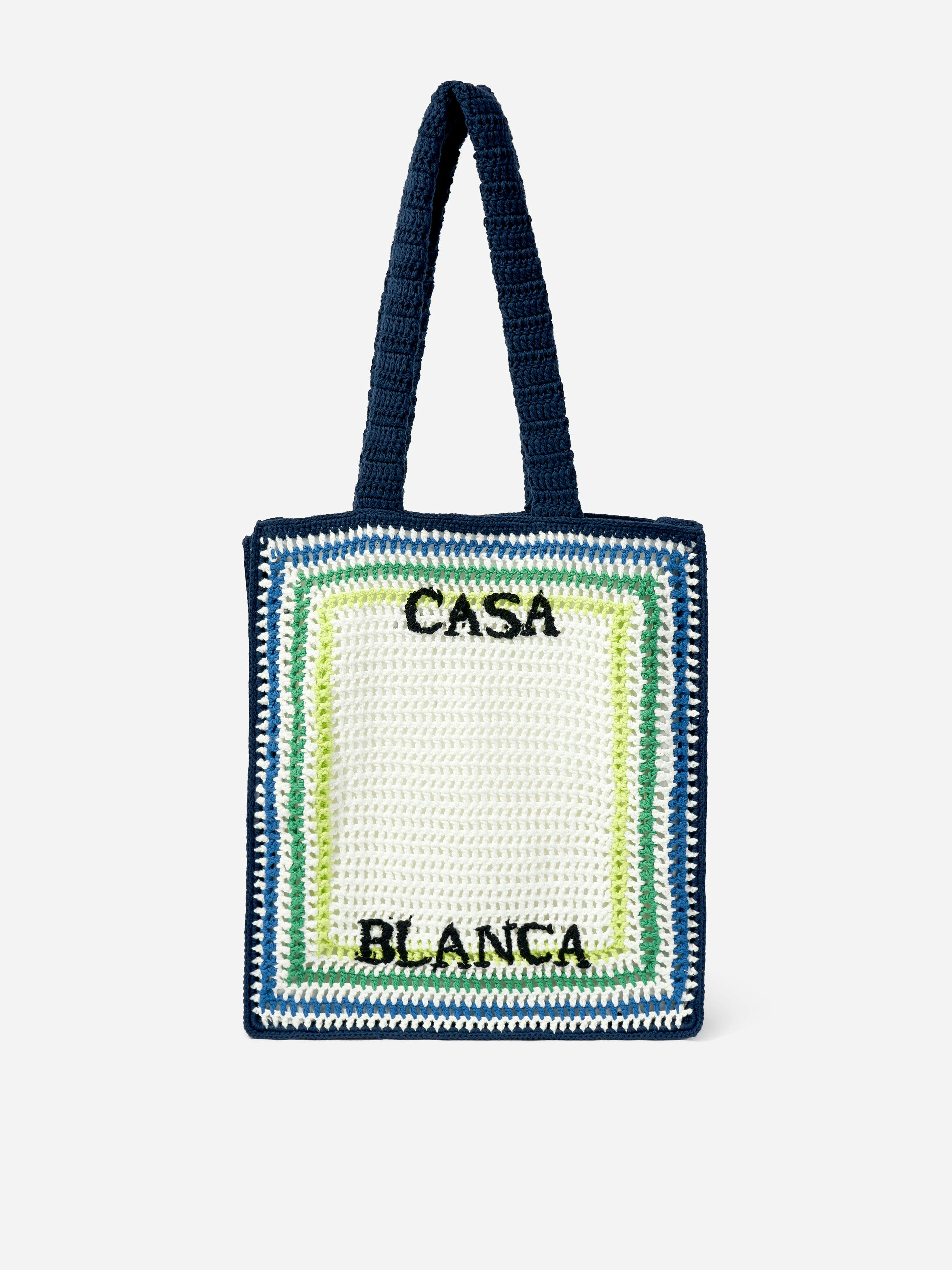 Casablanca Girls Crochet Bag In Multicolour (38Cm) - Multicoloured - One Size